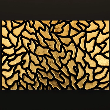 Title: Custom Carved Wooden Wall Panel 3D model image 1 