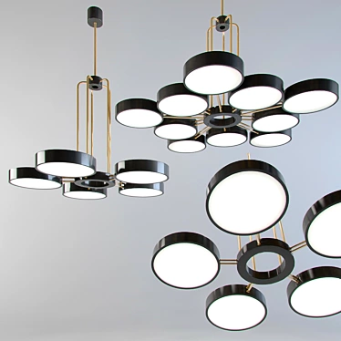 Elegant Illumination: The Light Abbott Chandelier 3D model image 1 