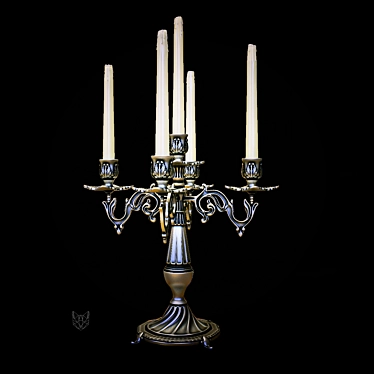 Elegant Candelabrum: V-Ray & Corona Compatible 3D model image 1 