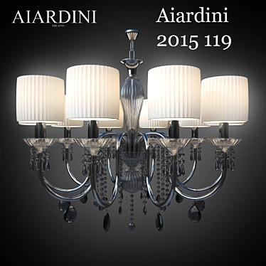 Aiardini Chandelier 2015: Elegant Crystal 12-Light 3D model image 1 