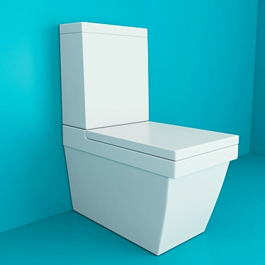 Sleek & Stylish WC Solution 3D model image 1 