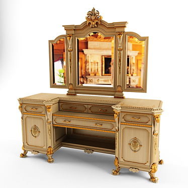 Elegant Marzorati Prestige Dressing Table 3D model image 1 