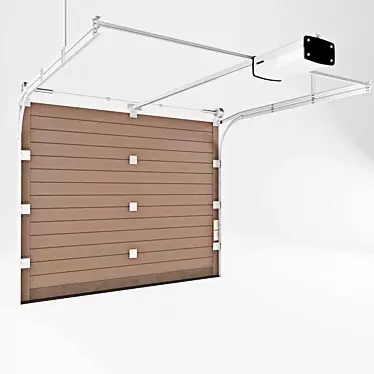 Modern Style Garage Doors 3D model image 1 