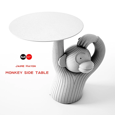 Title: Monkey-Side Table: For Soul, Books & Bananas 3D model image 1 
