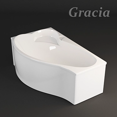 Elegant Grace Bathtub 3D model image 1 