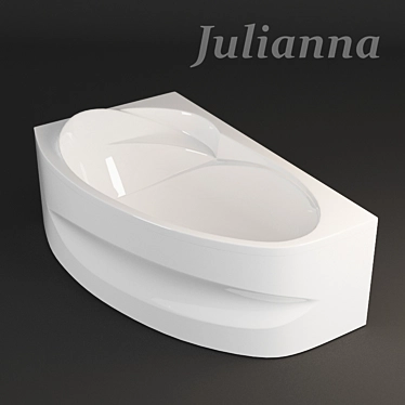 Elegant Asymmetric Julianna Bath 3D model image 1 