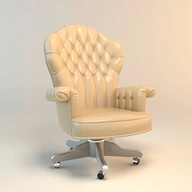 Cozy Velvet Armchair 3D model image 1 