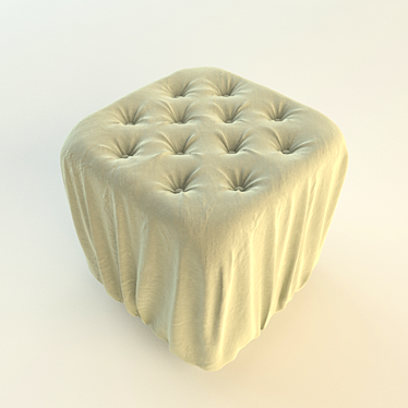 Cozy Comfort Ottoman 3D model image 1 