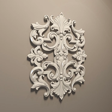 Artistic Decorative Element 3D model image 1 