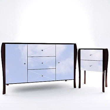 Elegant Charlston Tables from Laura Ashley 3D model image 1 