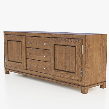 Elegant Guadarte Sideboard 180L 3D model image 1 