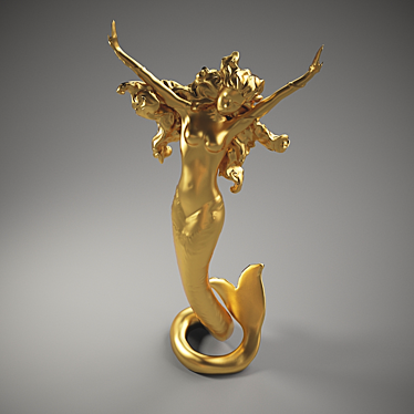 Elegant Shaded Sculpture 3D model image 1 