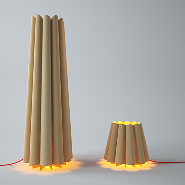 Minimalist Zed Lamp 3D model image 1 