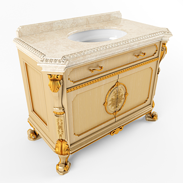 Elegant Marzorati Basin 3D model image 1 