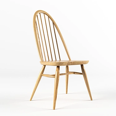 Ercol Windsor Quaker Chair: Timeless Elegance 3D model image 1 