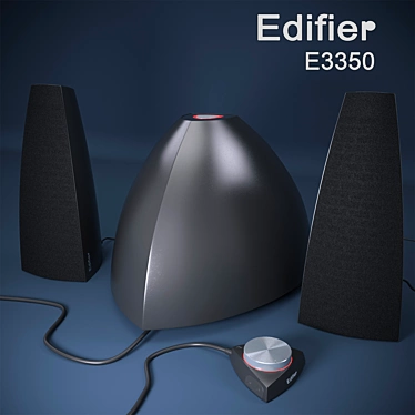 Edifier E3350: Powerful Speakers with Customizable Color 3D model image 1 