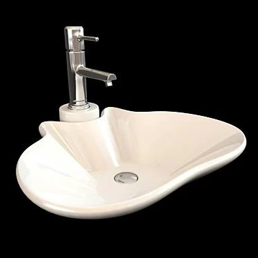 Elegant Ceramica ALA FLY Sink 3D model image 1 