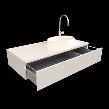 Moove Jacuzzi Bathroom Sink 3D model image 1 