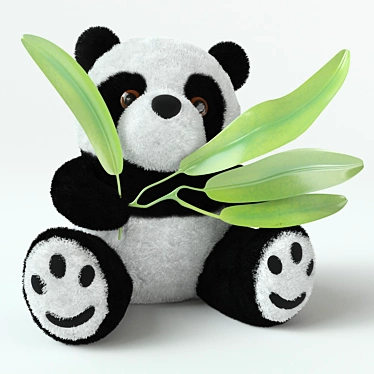 Panda Pal: Cuddly Plush Bear 3D model image 1 