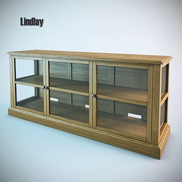 Rustic Pine TV Stand- 1850 x 500 x 760 3D model image 1 