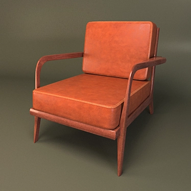 Elegant Comfort Armchair 3D model image 1 