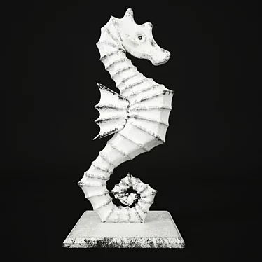 Marine Seahorse Decor 3D model image 1 