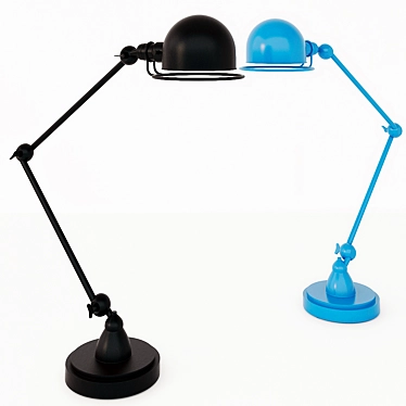 Title: Modern Chrome Table Lamp 3D model image 1 
