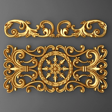 Exquisite Stucco Carvings & Patterns 3D model image 1 