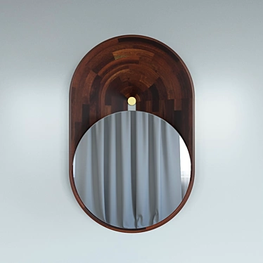 Elegant Mono Mirror by Gregoire de Lafforest 3D model image 1 