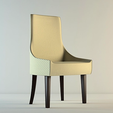 ErgoFish Chair: Unique Design, Unknown Manufacturer 3D model image 1 