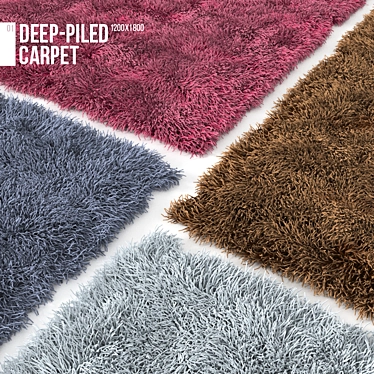 Deep-piled carpet
