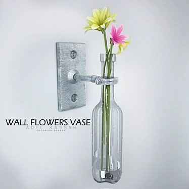Blooming Beauty Wall Vase 3D model image 1 