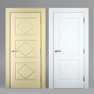 Elegant Interier Door - Model 09 3D model image 1 