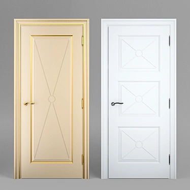 Elegant Interier Door Model 12 3D model image 1 