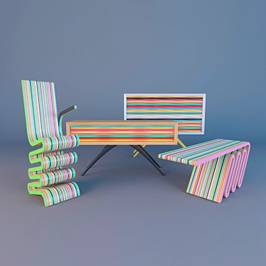 Elegant Hartley Furniture Collection 3D model image 1 