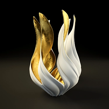 Elegant Glass Vase 3D model image 1 