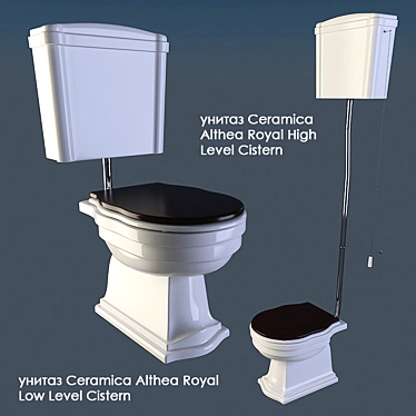 Althea Royal Toilet - Low & High Level 3D model image 1 