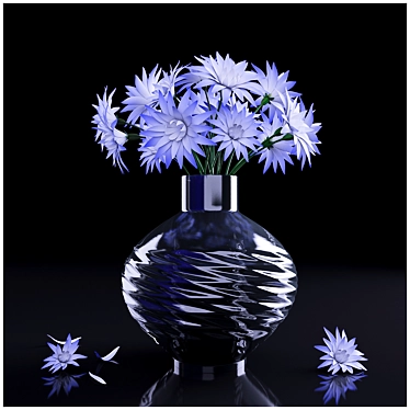 Elegant Blossom Vase 3D model image 1 