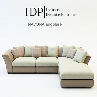 Romantic NAVONA Corner Sofa 3D model image 1 