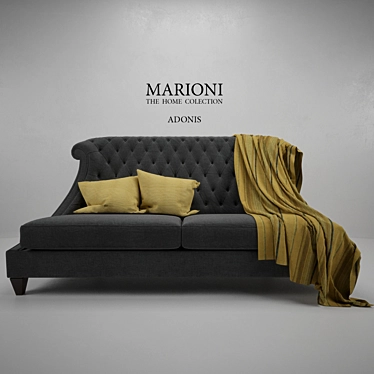 Luxury MARIONE Adonis Sofa 3D model image 1 
