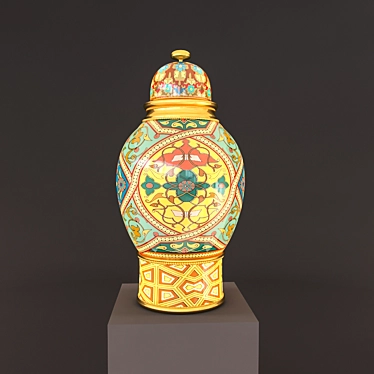 Eastern Elegance: Exquisite Vase 3D model image 1 