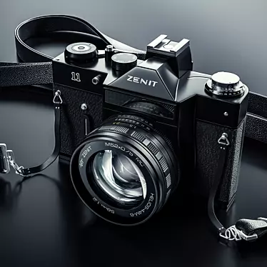 Zenit 11: The Vintage Hybrid Camera 3D model image 1 