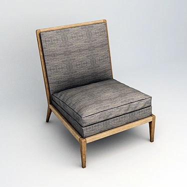Sophisticated Infante Lounge Chair 3D model image 1 