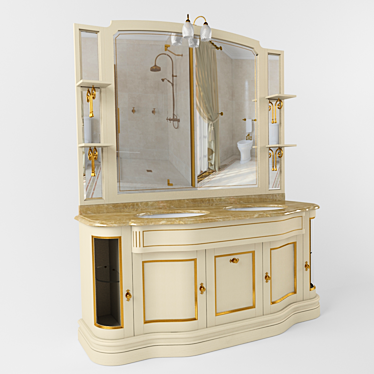 Classic Eurodesign Washbasin: IL Borgo Collection 3D model image 1 