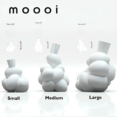 Elegant Egg Vase by MOOOI 3D model image 1 