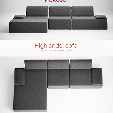 Luxury Comfort: Moroso Highlands 3D model image 1 