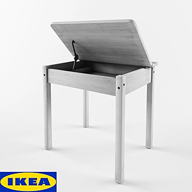 IKEA Sundvick Table: Storage and Style 3D model image 1 