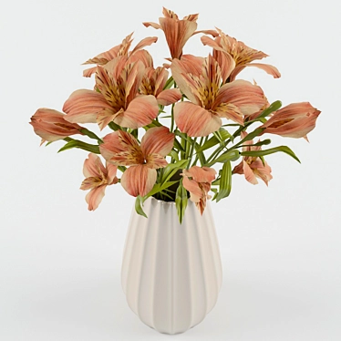 Exquisite Alstroemeria Bouquet 3D model image 1 