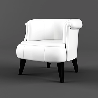 Elegant Comfort: S Club Chair 3D model image 1 