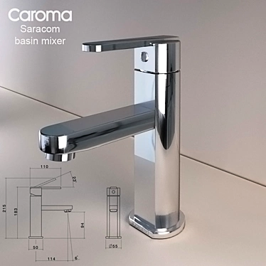 Caroma Saracom Mixer: Australian Quality at Your Fingertips! 3D model image 1 